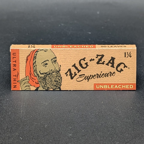 Zig Zag 1 1/4" Size Rolling Papers - Unbleached