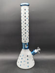 18" LV 7mm Frosted Glass Beaker Bong
