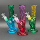 8" Twisted Multi Color Straight Tubes