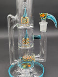 2K Glass Double Mouth Treecycler Bong-Avernic Smoke Shop