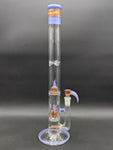 2K Glass - 19.5" Triple Perc Tube - Purple Worked