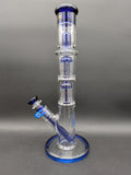 13.5" Phoenix Double Tree Straight Tube Bong