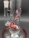 2K Glass Dual Color Dual Mouth Heart Bong