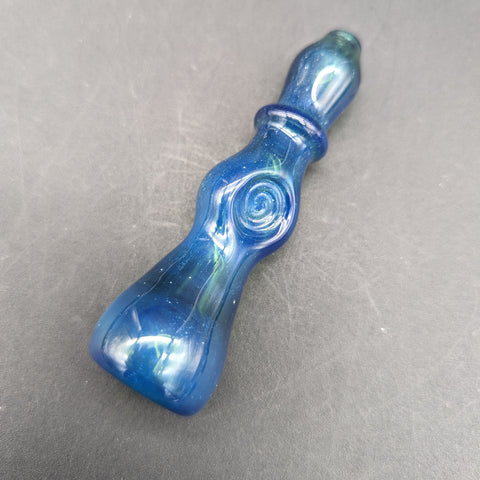 Fumed Stamp Chillum Pipes - Reading Glass Militia