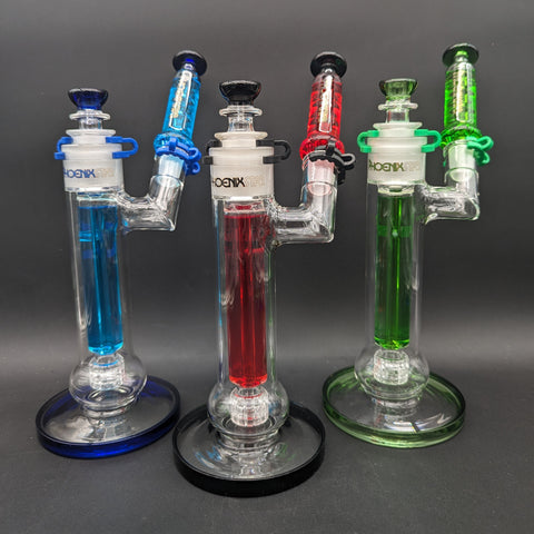 12" Phoenix Glycerin Matrix Sidecar Bubbler