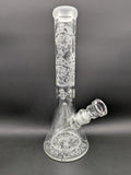 Milkyway Glass "Mushroom Town" 14″ Collins Perc Beaker Bong-Avernic Smoke Shop