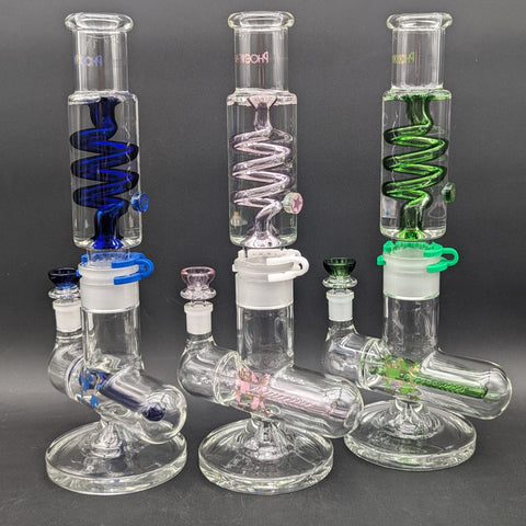 Phoenix 14" Glycerin Coil Bong w/ Inline Perc