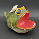 Fly & Fresh Fish Polyresin Ashtray | 4.3" x 7"