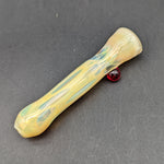 Silver Fumed Glass Chillum Pipes - by Branded Glass-Avernic Smoke Shop