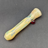 Silver Fumed Glass Chillum Pipes - by Branded Glass-Avernic Smoke Shop