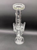 Pulsar Skull Eyes Recycler Glass Water Pipe | 12.5"