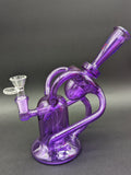 Full Color Glass Twisted Dual Chamber Recycler