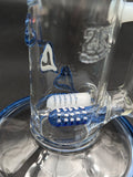 2K Glass Dual Color Dual Mouth Heart Bong