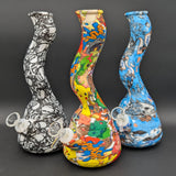 10" Assorted Twisted Neck Silicone Beaker