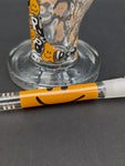 Pulsar Design Series Straight Tube Glass Water Pipe | Yin Yang Y'all | 12"-Avernic Smoke Shop