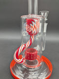 Midnight Glass Candy Cane Klein Recycler
