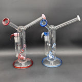 2K Glass Dual Color Dual Mouth Heart Bong