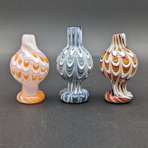 Marble Dip Swirl Ball Carb Cap | 27mm-Avernic Smoke Shop