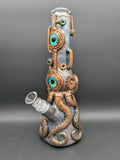 12" Steampunk Octopus 3D Beaker Bong