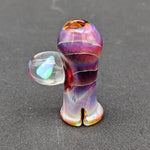 Amber Purple Pivot Topper w/ Opal - by Branded Glass-Avernic Smoke Shop