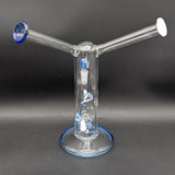 2K Glass Dual Color Dual Mouth Heart Bong