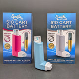 Inhaler 510 Cart Battery + Cloud Filters by Smyle Labs