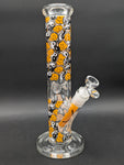 Pulsar Design Series Straight Tube Glass Water Pipe | Yin Yang Y'all | 12"-Avernic Smoke Shop