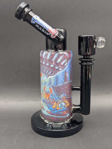 The Grateful Dead x Pulsar Inside Print Glass Water Pipe | Close Encounters | UFO Jam