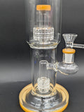 13.5" Dual Matrix Straight Tube Bong