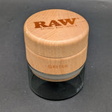 RAW GR8TR Natural Wood & Glass Storage Grinder