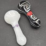 Sqwash Glass Color Swirl Spoon Pipes-Avernic Smoke Shop