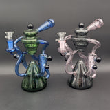 9" Multi Slit Dual Recycler Bong