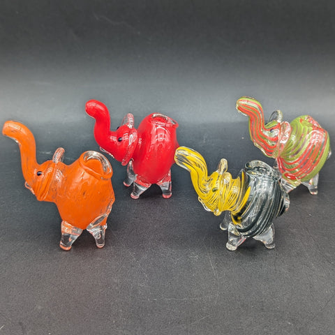 Mini Elephant Hand Pipe - Assorted Colors