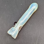 Silver Fumed Glass Chillum Pipes - by Branded Glass-Avernic Smoke Shop