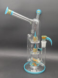 2K Glass Double Mouth Treecycler Bong-Avernic Smoke Shop