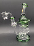 Hittn Glass 7" Orbit Recycler Dab Rig