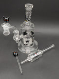 Pulsar Superstitious Kitty Glass Dab Rig Set | 8"