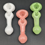 4.5" Double Bowl Solid Color Pipe