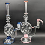 2K Glass Swiss Perc Straight Tube Bong