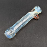 Silver Fumed Glass Chillum Pipes - by Branded Glass-Avernic Smoke Shop