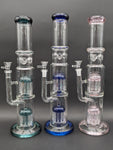 16" Straight Tube w/ Dual 11 Arm Percs