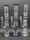 16" Straight Tube w/ Dual 11 Arm Percs