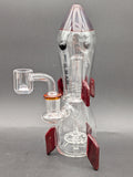 Pulsar Rocket Ship Glass Dab Rig | 8.25"