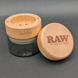 RAW GR8TR Natural Wood & Glass Storage Grinder