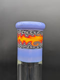 2K Glass - 19.5" Triple Perc Tube - Purple Worked