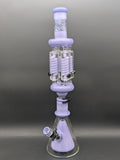 21" Quad Glycerin Coil Bong w/ Collins Perc