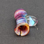 Amber Purple Pivot Topper w/ Opal - by Branded Glass-Avernic Smoke Shop