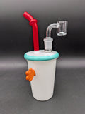 SeshGear Drink Cup Dude Glass Dab Rig | 8"