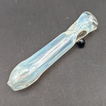 Silver Fumed Glass Chillum Pipes - by Branded Glass-Avernic Smoke Shop