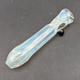 Silver Fumed Glass Chillum Pipes - by Branded Glass-Avernic Smoke Shop